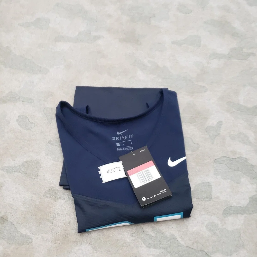 Nike Tigers Vapor Jersey Shirt Mens Large Blue #21 Dri-Fit Sleeveless